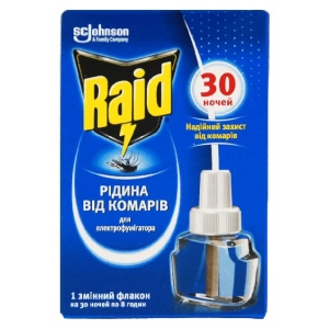 Фумігант рідина Raid 30 ночей (5000204343694) офіційний магазин