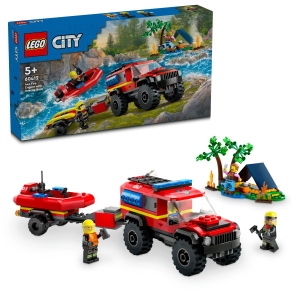 Конструктор LEGO City Пожежний позашляховик з рятувальним човном (60412)