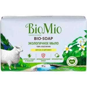 Тверде мило BioMio Літсея і бергамот 3х90 г (4603014012198)