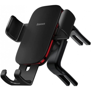 Тримач для мобільного пристрою Baseus Metal Age II Gravity Car Mount (Round Air Outlet Version) Black (SUJS030001)