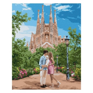 Картина за номерами Ideyka "Подорож в Барселону" 40*50см (KHO4789)