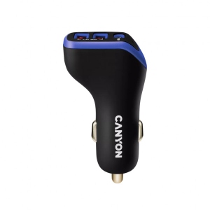 Автомобільний зарядний пристрій Canyon Universal 3xUSB (CNE-CCA08PU)