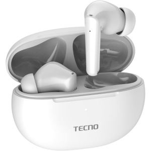 Навушники вкладиші бездротові TWS Tecno Buds 3 White Київ