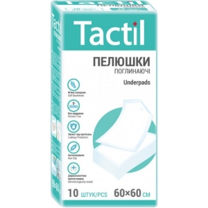 Одноразова пелюшка Tactil 60*60 см., 10 шт. (4820183970466)