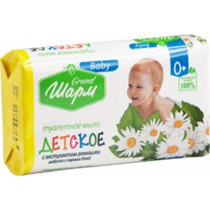 Мило кускове дитяче Grand Шарм з екстрактом ромашки 70 г (4820195500729)