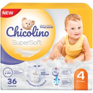 Одноразові підгузки-трусики Chicolino Super Soft Розмір 4, 36 шт. (ChT4.36.SS)
