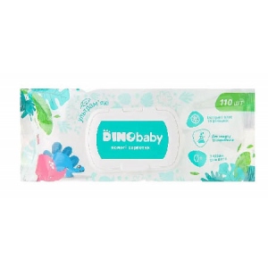 Серветки вологі для дітей Dino Baby 110 шт. (4823098414681)