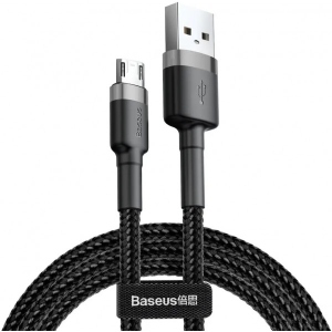 Кабель синхронізації даних Baseus Cafule Micro 2.4A 0.5m G-Black (CAMKLF-AG1)