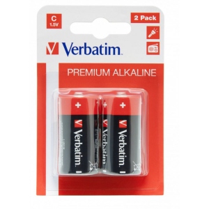 Батарейка тип C (LR-14) Verbatim Alkaline C/LR14 BL 2 шт. (49922)