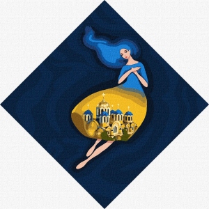 Картина за номерами Ideyka "Берегиня Володимирська" 30х30см (KHO4913)