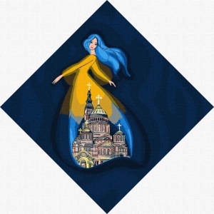 Картина за номерами Идейка "Берегиня Харкова" 30х30см (KHO4914)