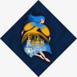 Картина за номерами Ideyka "Берегиня Михайлівська" 30х30см (KHO4915)
