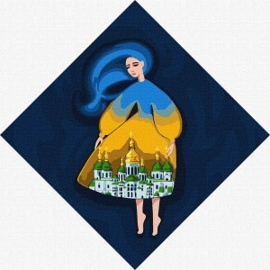 Картина за номерами Ideyka "Берегиня Софіївська" 30х30см (KHO4916)
