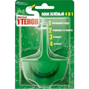 Туалетний блок SC Johnson Aqua 4 в 1 Зелений (5000204739091)