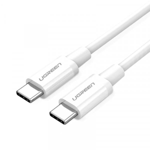 Кабель синхронізації даних UGREEN US264 USB 2.0 Type-C M-M 2 m 18W White (60519)