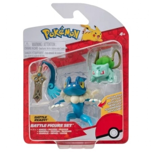 Набір ігрових фігурок Pokemon W19 - Хонедж. БУЛЬБАЗАВР, ФРОГАДИР (PKW3599)