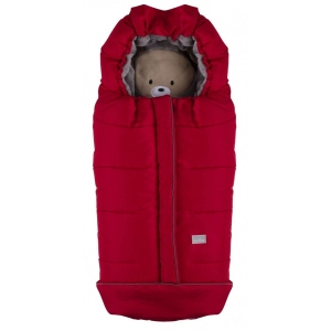Конверт для коляски Nuvita 9605 Сuccioli Junior червоний/ведмедик/сірий (NV9605CUCCIOLOJRRED)