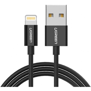 Кабель синхронізації даних UGREEN US155 USB - Lightning Cable 2m Black (UGR-80823)