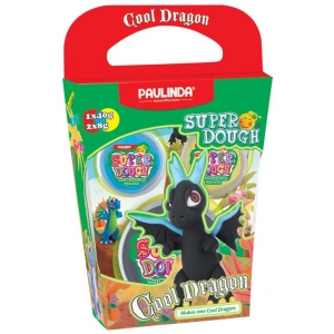 Маса для ліплення Paulinda Super Dough Cool Dragon Дракон Чорний (PL-081378-17)