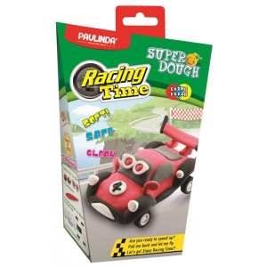 Маса для ліплення Paulinda Super Dough Racing Time Машинка з інерційним механізмом Червона (PL-081161-4)