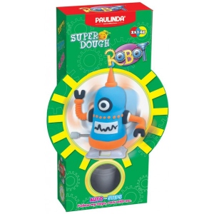 Маса для ліплення Paulinda Super Dough Robot з заводним механізмом Блакитний (PL-081178-6)