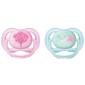 Ортодонтична пустушка Philips Avent Ultra Air, 0-6м 2 шт. (SCF343/20)