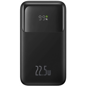 Батарея мобільна Baseus Comet Series 20000mAh 22.5W PD with Display USB-A / USB-C cable Black (PPMD020101) в Україні