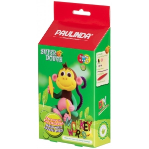 Маса для ліплення Paulinda Super Dough Monkey World Мавпа з очками (PL-081537-1)