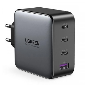 Мережевий зарядний пристрій UGREEN CD226 4xUSB 100W GaN (3хUSB-C+USB-A) Gray (90575)