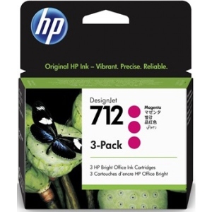 Картридж для струменевих принтерів/БФП HP No.712 DesignJet Т230/Т630 Magenta 3-Pack 29-ml (3ED78A)