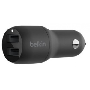 Автомобільний зарядний пристрій Belkin Charger 24W Dual USB-A Black (CCB001BTBK)