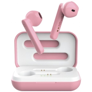 Навушники вкладиші бездротові TWS Trust Primo Touch True Wireless Mic Pink (23782)