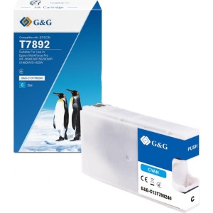 Картридж для струменевих принтерів/БФП G&G для Epson WF-5110/WF-5620 cyan XXL (4000 стор) (G&G-C13T789240)