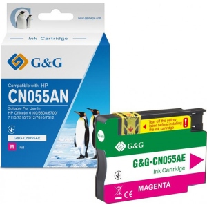 Картридж для струменевих принтерів/БФП G&G HP No.933 XL OJ 6700/7612 Premium Magenta (G&G-CN055AE)