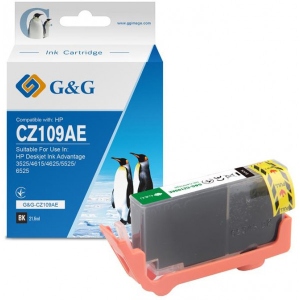 Картридж для струменевих принтерів/БФП G&G HP No.655 DJ 4615/4625/3525/5525 Black (G&G-CZ109AE)