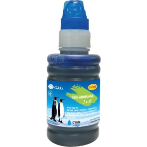 Чорнило G&amp;G для HP GT52 DJ5810/5820, InkTank 115/315/319/410/415/419, SmartTank 500/515/530/615 Cyan (G&amp;G-M0H54AE)
