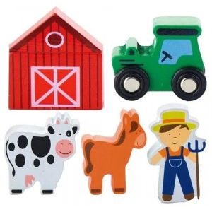 Набір ігрових фігурок DEL Viga Toys до ж/д Ферма (50812)
