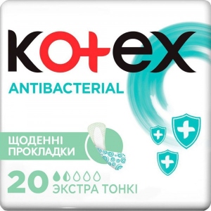 Прокладки щоденні Kotex Antibac Extra Thin 20шт