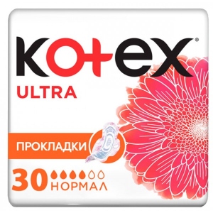 Прокладки гігієнічні Kotex Ultra Normal 30 шт. (5029053569093)