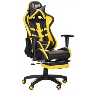 Крісло для геймерів AMF VR Racer BattleBee чорний/жовтий