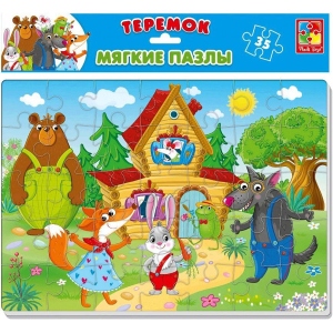 Пазли м'які (3-4 роки) Vladi Toys А4 "Теремок" (рус) (VT1102-22)