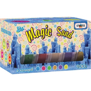 Кінетичний пісок Strateg Magic sand - 6 кольорів по 150 гр (51000)