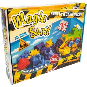 Кінетичний пісок Strateg Magic sand 450 гр. + Трактор (51201)