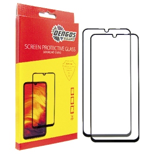Захисне скло для смартфону DENGOS for Samsung Galaxy A05 SM-A055 Black Full Glue (DG-TG2P-09) 2шт