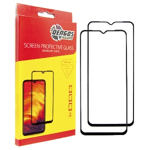 Захисне скло для смартфону DENGOS for Samsung Galaxy A05s SM-A057 Black Full Glue (DG-TG2P-01) 2шт