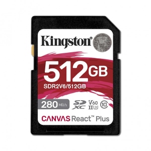 Карта пам'яті Kingston SD 512GB C10 UHS-II U3 R280/W150MB/s (SDR2V6/512GB)