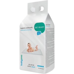Одноразова пелюшка BabyOno 40х60 см., 20 шт. (513/20)