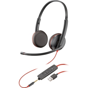 Гарнітура дротова Poly BlackWire C3225 USB-A HS Stereo (80S11AA)
