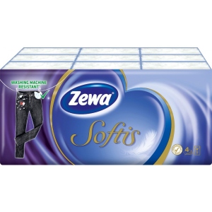 Хусточки паперові Zewa Softis Pocket Design  9x5 (21х21см) (4006670360037)