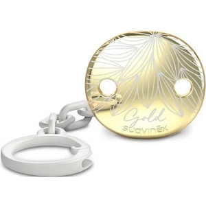 Тримач пустушок Suavinex Gold Edition білий (307866)